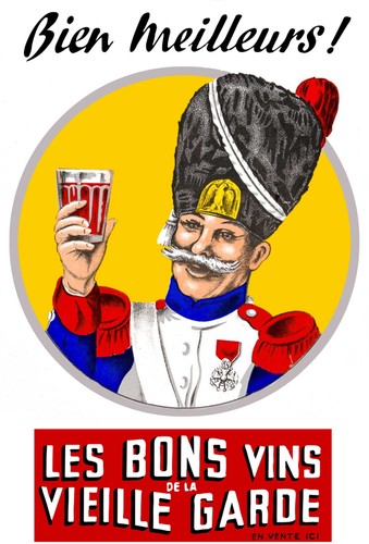 Poster affiche vin vieille - affiche,
