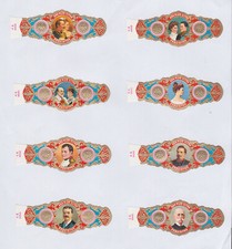 Ancienne Bagues de Cigare Vitola BN124485 Roi et Renne Napoléon 