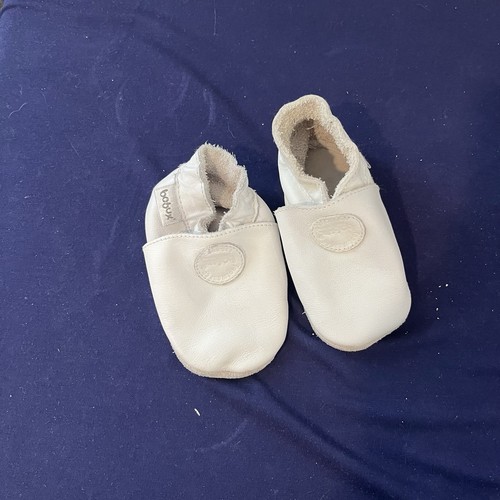 Bobux white baby moccasin - bobux,