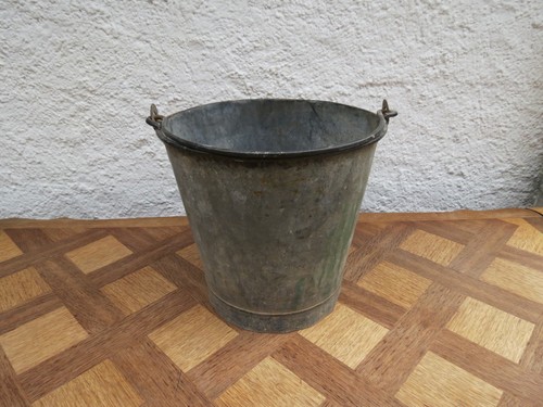 Ancien seau zinc galva - ancien,