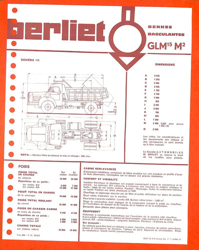 Berliet glm 2 bennes - glm, m