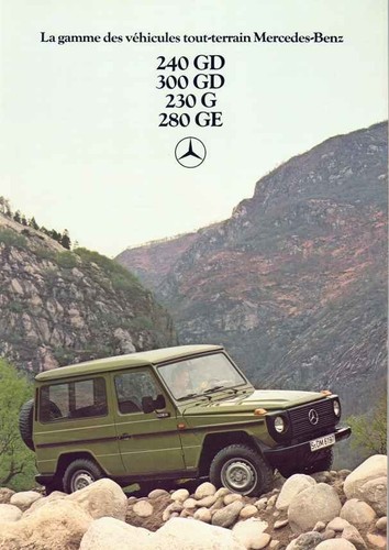 Catalogue brochure mercedes - brochure, g