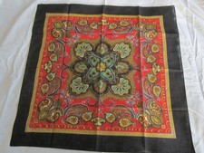 Ancien petit foulard de cou provençal en coton