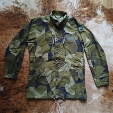 Veste Armée Suédoise Camo M90 Militaire 190/75 Large L Sweden Army Parka Jacket