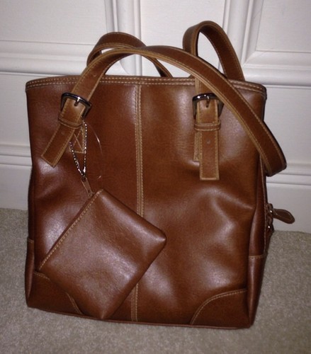 Brown faux leather all one - leather, all-in-one