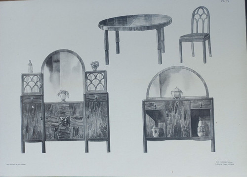 Rare porte folio meubles - meubles, de