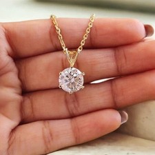 Pendentif diamant blanc