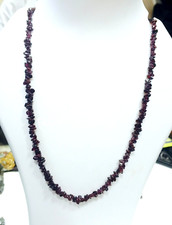 Naturel Grenat Rouge Lisse Centre Perforé Perles Brins Grenade Pépites Forme