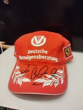 Casquette Ferrari Signé Michaël Schumacher Autographe Authentique Formula One 1