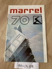 Bennes Marrel salon 1970 prospectus catalogue camion poids lourd publicité