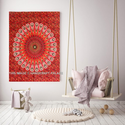 Tapisserie murale mandala boho - tapisserie,