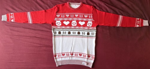Pull rouge blanc collector - rouge,