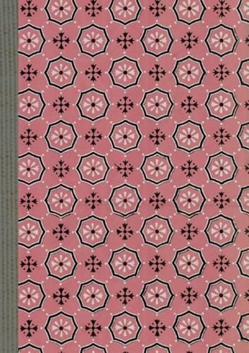Carnet lign motif fleurettes - carnet,