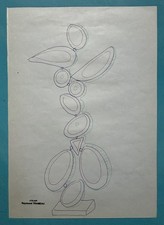 Raymond TRAMEAU Feutre Dessin 1960 Organique Nue Jean Arp Pablo Picasso
