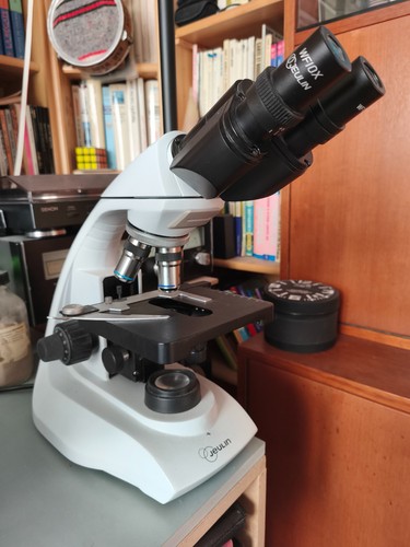 Microscope binoculaire delio - binoculaire.,