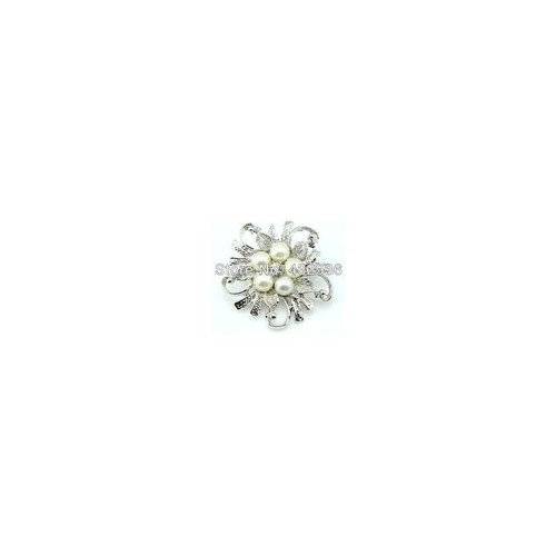 Broche fantaisie fleur - broche, coeur