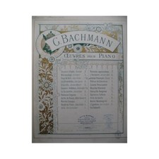 BACHMANN Georges Chanson Provençale Piano