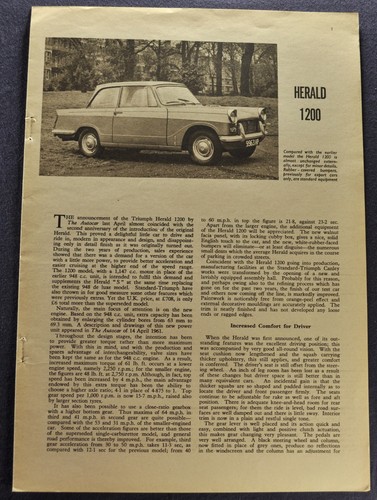 1961 triumph herald - triumph, sedan