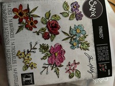 Matrice dies découpe Sizzix fleurs 'Tim Holtz Brushstroke Flowers' 
