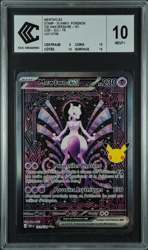 Pokémon mewtwo 30e - pokémon, ex