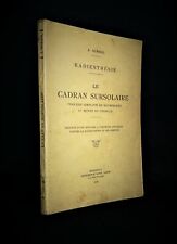 MAGNETISME-PENDULE-SOURCIER-ONDE-ENVOI SURSOL-Radiesthésie-Le Cadran Sursolaire