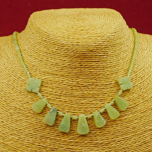 Collier vert serpentin - vert,