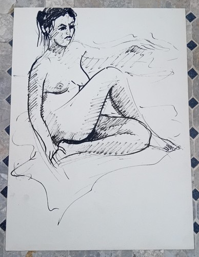 Magnifique dessin encre femme - magnifique,