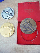 lot 3 Médailles concours TIR