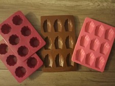 Lot de moules à pâtisserie en silicone