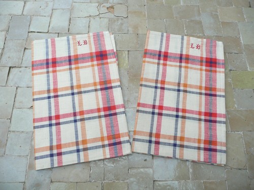 Torchons vintage coton - vintage,