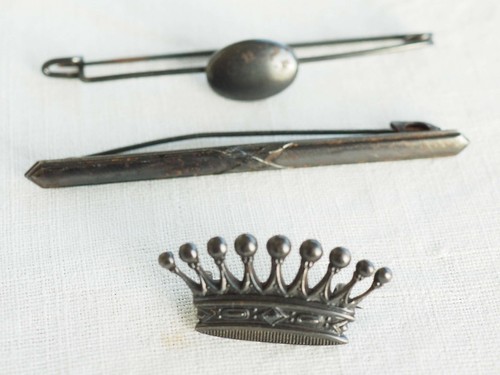 Lot broches ancienne acier - ancienne,