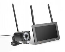 Kit Vidéosurveillance Caméra Extérieure Sans WiFi Radio avec Ecran Moniteur