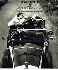  publicité Advertising 0722 1975  Sprung Frères SF les plus belles fourrures