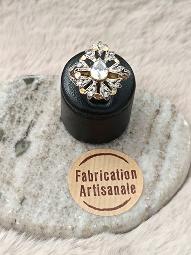 Bague carats et argent - 18,