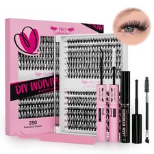 PRO Kit Extension Cils 280pièces Faux Cils D Cornée Extension Cils Kit Cils I...