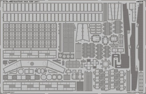 Eduard 53193 hms hood 5 - hood,