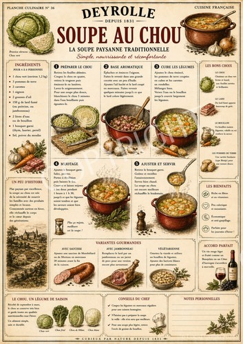 Photo déco cuisine soupe - a4,