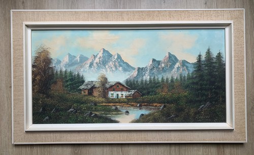 Tableau huile sur toile signé