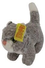 STEIFF Chat Peluche Gris 10cm