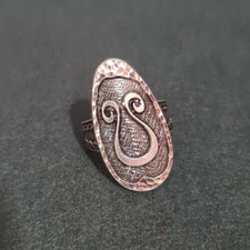 Jolie Bague Chevalière Celtique Réglable - Old Vintage