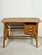 Bureau rotin vintage - rotin,