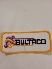 Patch Thermocollant Brodé Bultaco Motocycles L 10,5 Cm H 4,5 CM