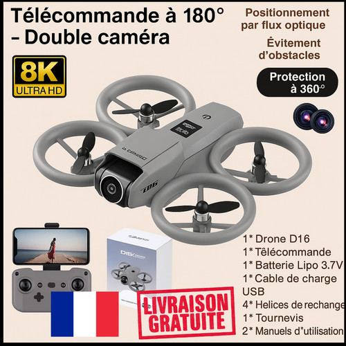 Drone pliable d16 hd - d16, 8k