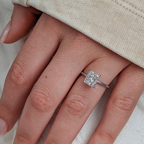 Bague diamant fiançailles - , en
