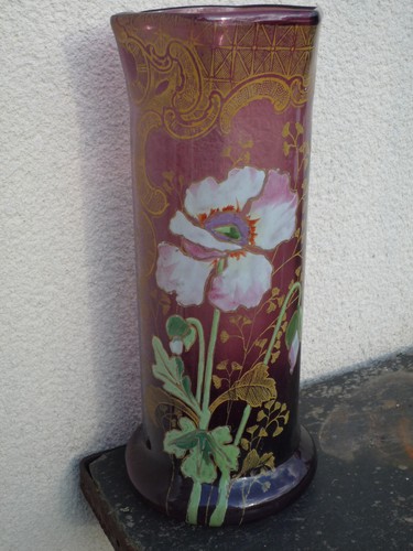 Ancien vase émaillé type - ancien,