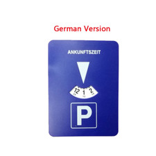  Disque Stationnement Zone Bleue Parking Avec Horloge Pour Parkscheibe Voiture