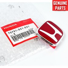 Convient à Honda Cr-V rouge emblème Honda 6,8 * 5,6 cm logo plaque de calandr...