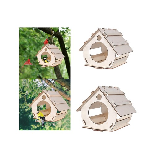 Maison oiseaux bois - maison, à
