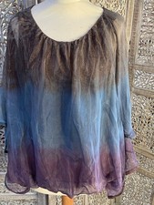 Chemise blouse fluide M voile