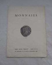 1968 ANCIEN CATALOGUE DE VENTE NUMISMATIQUE MONNAIES HOTEL DROUOT PARIS